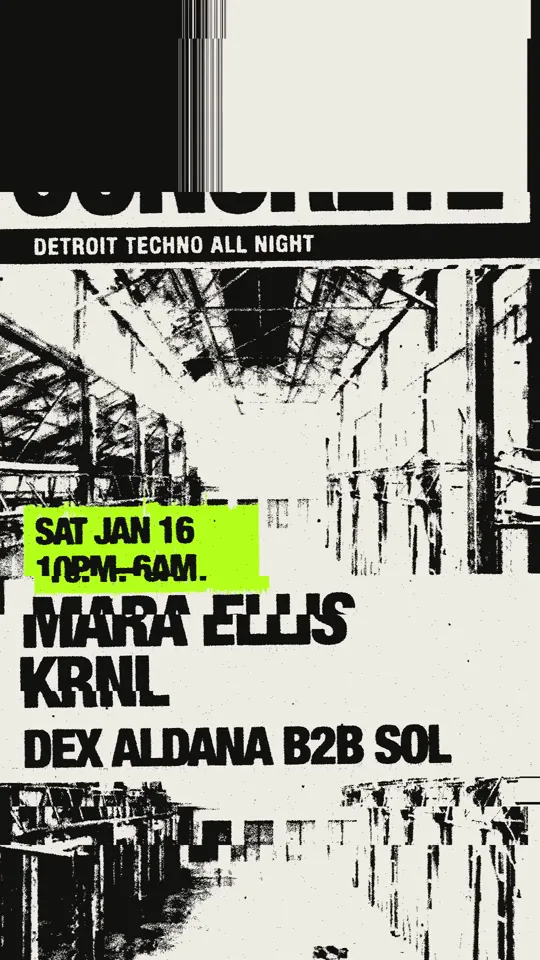 Glitch Club Night Poster