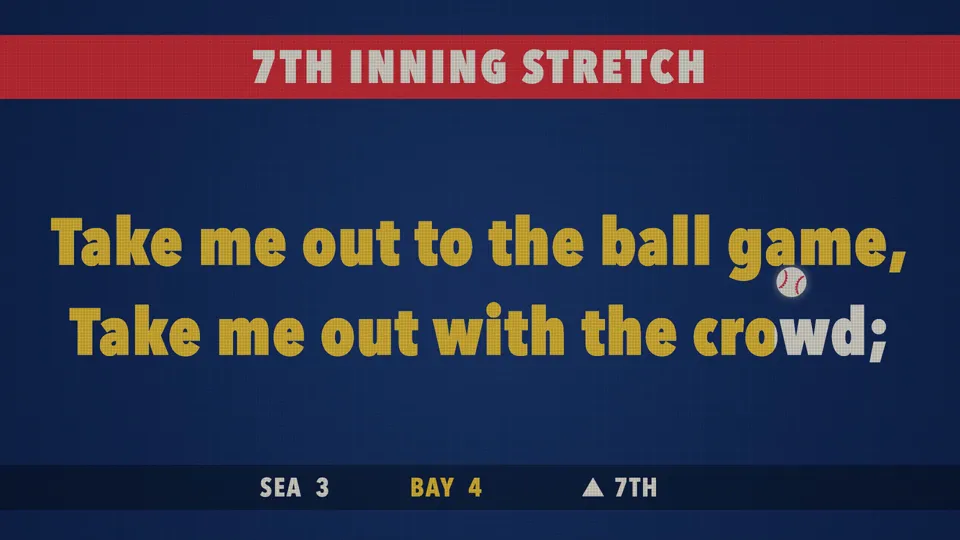 Ballpark Sing-Along Video Board