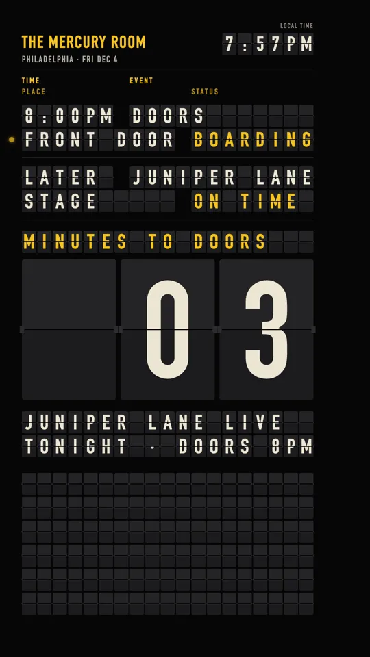 Kinetic Type Countdown