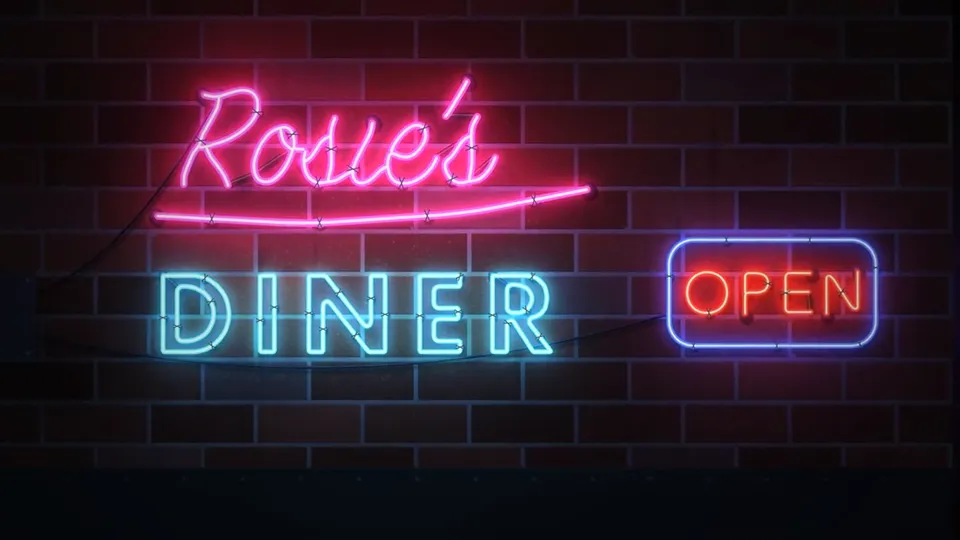 Retro Neon Sign Animation