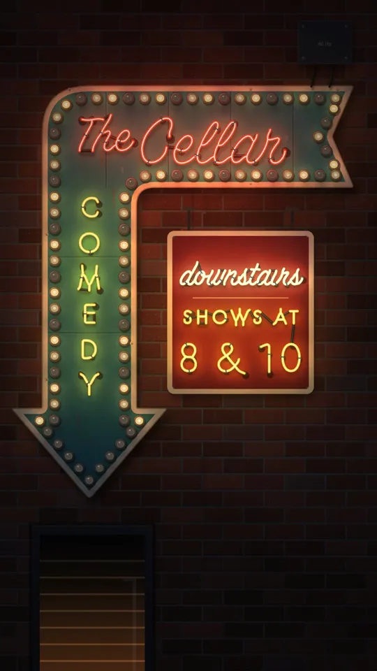 Neon Arrow Sign