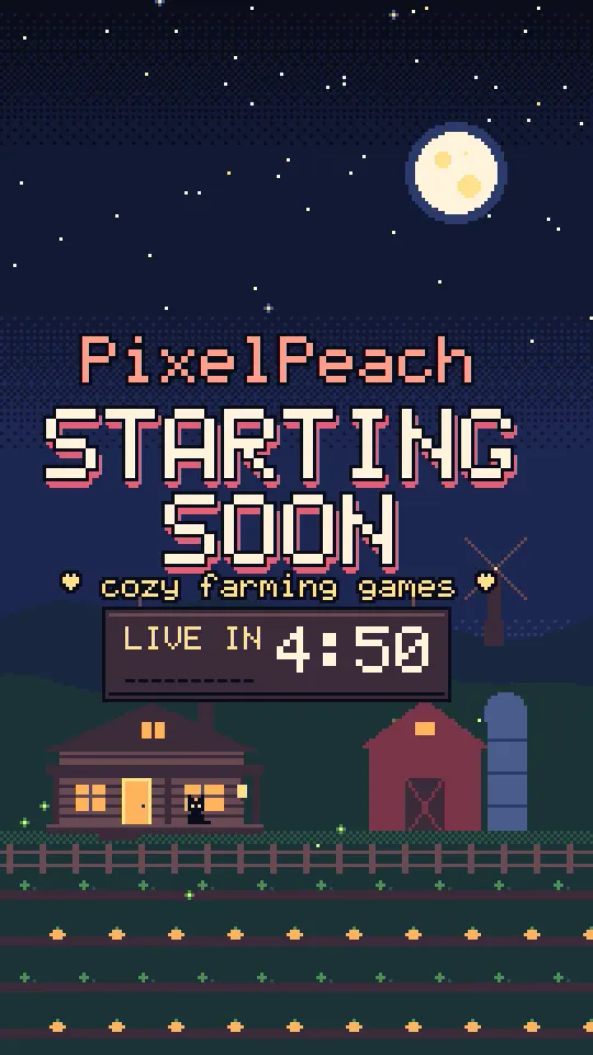 Pixel Art Stream Starting Soon Screen